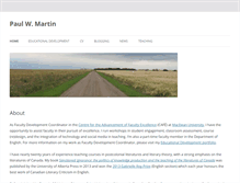 Tablet Screenshot of paulwmartin.ca